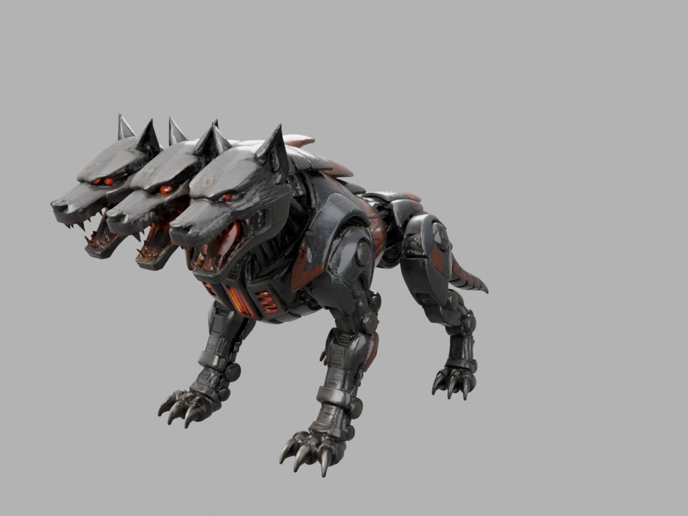 Three-Headed Mecha Beast