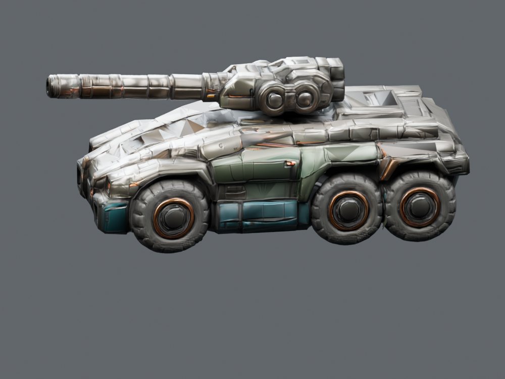 Teal Steel Armored Vehicle
