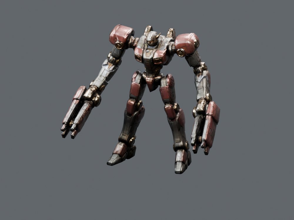 Twin Cannon Assault Mecha
