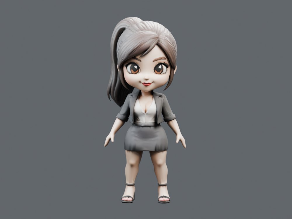 Mini Chibi Office Professional · Sandals