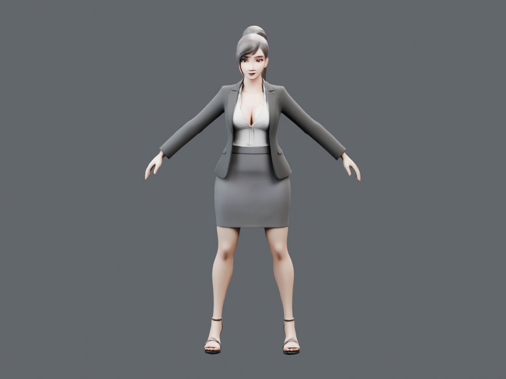 Stylized Office Professional · Sandals
