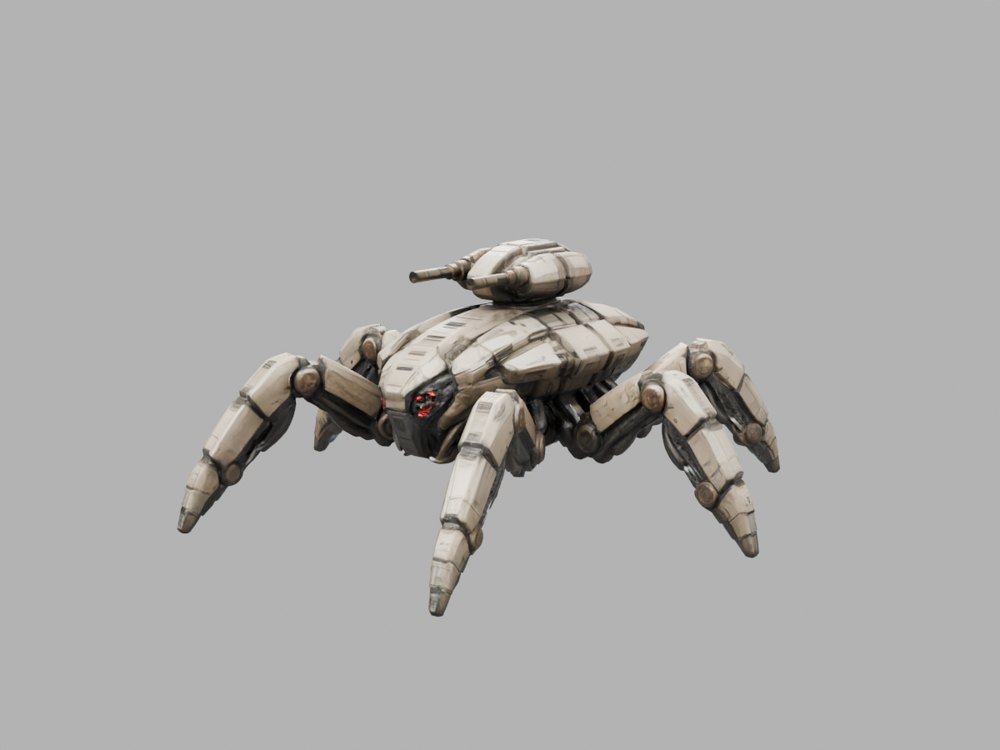 Hexapod Turret