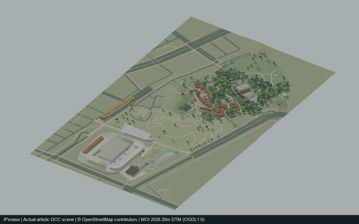 Yuanshan-Park, Taipeh — Statische DCC-Szene mit eigener Landschaftsgestaltung